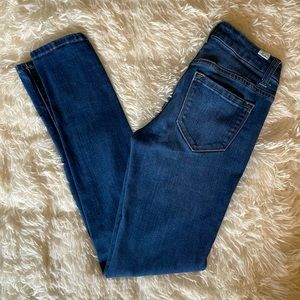25 kancan medium to dark wash straight leg jeans